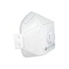 Respiratorius FS-223V FFP2 NR D su vožtuvėliu, trijų plokštumų, dirželiai per galva