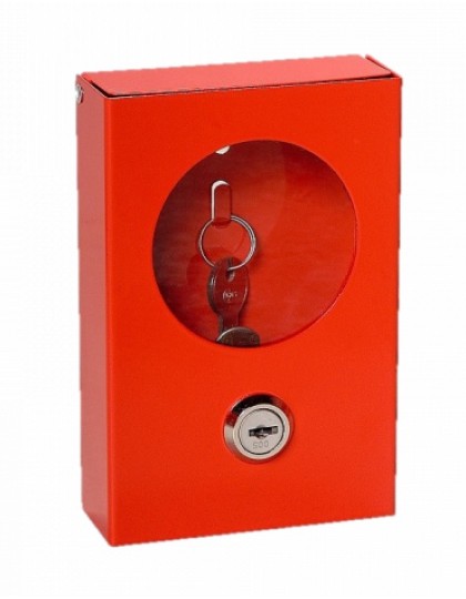 Dėžutė raktui raudonos spalvos (metalinė)