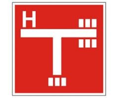 Gaisrinis ženklas, dydis:150x150 mm, Gaisrinis Hidrantas