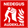 Gaisrinis ženklas, dydis:150x150mm, Nedegus audeklas