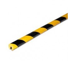 Krašto apsauga, Type O, diametras 20 mm, spalva geltona/juoda, tvirtinama plastikiniu vamzdeliu
