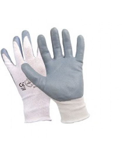 Pirštinės megztos FF HS-04-001, aplietos nitrilu