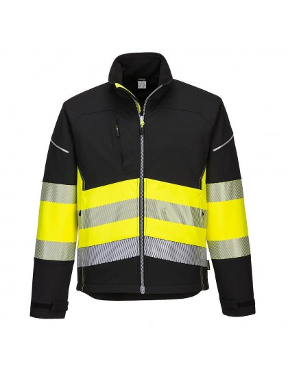 Striukė Portwest PW375 gero matomumo softshell spalva: juoda/geltona