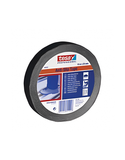 Tesa juosta apsauganti nuo slydimo, spalva: juoda, 15 m x 25 mm.