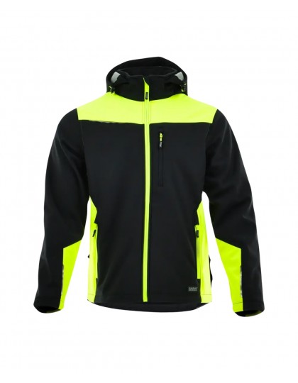 Striukė softshell COMFORT PLUS spalva: juoda/geltona